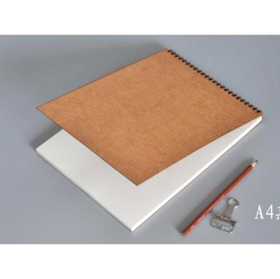 China Hot Selling A4 Brown PP PVC Spiral Blank Paper Ring Bound Notebook Note Book Thick Paper Thick Paper Blank Book Custom Spiral Cover Custom For Student for sale