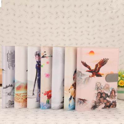 China Custom UV Printed PU Faux Cover Colorful Leather Notebook Printed Plain Spiral Plant A4 A5 A6 A7 Lined Dot Grid Agenda Sketchbook for sale