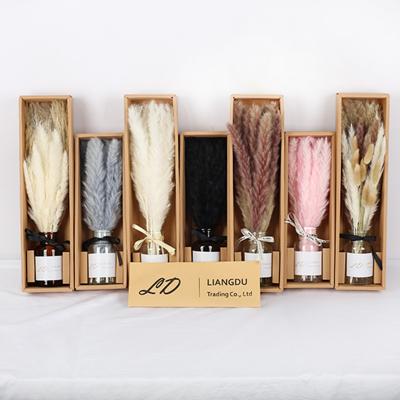 China LD Home Decor Dried/Preserved Bouquet 45 Bunny Flower/Tail/Lavender/Cotton/Eucalyptus Pampas As Gift Arrangement for sale