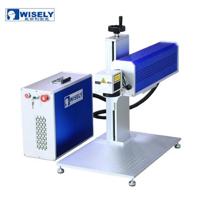 China Laser WISELY Marking Mini Portable Laser CO2 RF Laser Marking Machine For Leather And Wood for sale