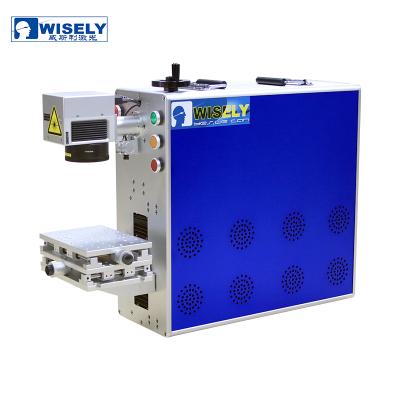 China Laser Wisely Marking 20w Fiber Laser Marking Machine Laser Logo Marking On Metal for sale