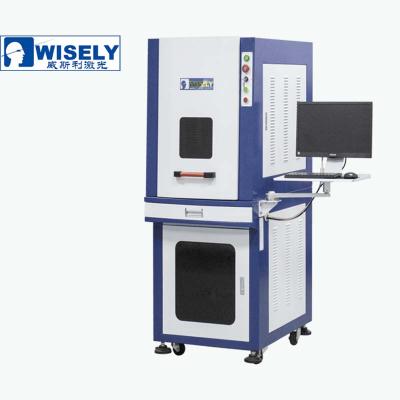 China Laser Marking WISELY JPT MOPA 20W 30W 60W 80W Color Laser Engraver Fiber Laser Marking Machine for sale