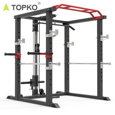 China Multi Functional Gym /Home TOPKO Trainer Blacksmith Machine Wall Mount Squat Rack Equipment for sale