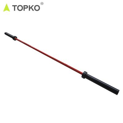 China TOPKO Women's Gym Fitness Competition 1500lb Universal Hot Selling Weightlifting Barbell Powerlifting Bar for sale