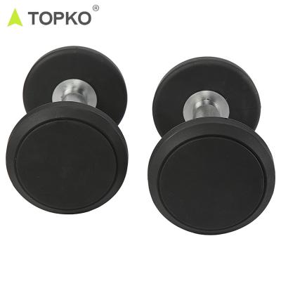 China New TOPKO Weightlifting Material Strength Training PU Dumbbell Set for sale