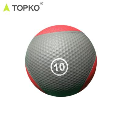 China Rubber Grip TOPKO Slamming Ball Double Color Anti Slip Core Grip Easy Muscle Training Exercise for sale