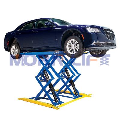 China Hotels MORNING Scissor Car Lifter Hydraulic Lift Auto Car Lift Automatic Double Scissor Lift For Car for sale