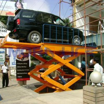 China 4s Shop/car garage MORNING scissor lift table vertical fixed hydraulic scissor car lift underground platform for sale