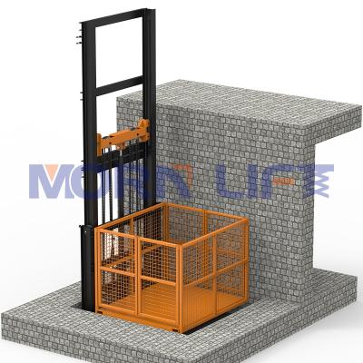 China Small Hydraulic Cargo Lift for MORNING Hydraulic Warehouse Lift Customized Freight Warehouse Vertical Electric Cargo Lift for Sale for sale