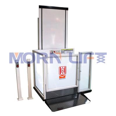 China MORNING Customized Hotels Electric Residential Vertical Platform Hydraulic Wheelchair Lift For Disabled for sale