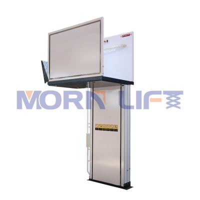 China Building Material Stores MORNING Handicap Outdoor Vertical Wheelchair Platform Lift for Handicapped for sale