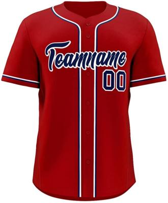 China Wholesale OEM Breathable Custom Logo Team Design Baseball Tank Top Stitched Personalized Baseball Shirts Baseball Uniform For Men Women Boy for sale