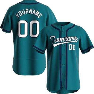 China Team Logo Color Stripe Breathable Custom Baseball Jersey Stitched / USA Canada Fingerboard Down Shirts Personanlized Baseball Uniform for sale