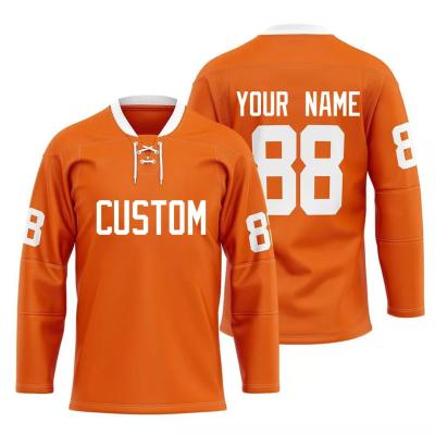 China Quick Dry Custom Hockey Tank Top Unisex Team Colors Ice Hockey Wear GSM Fabric Option America Style Sublimation Custom Design Logo Name Size for sale