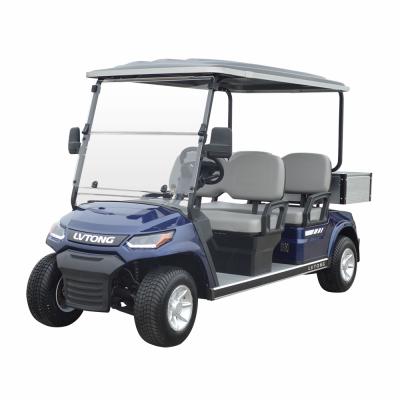 China New model 4 seaters electric golf cart with cargo box 3360*1210*1900mm for sale