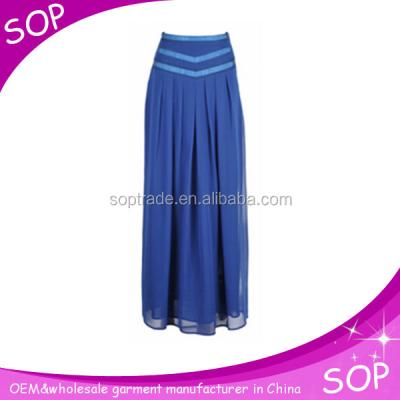 China Plus Size Chiffon Ladies Indian Long Skirts Elegant Design Wholesale for sale