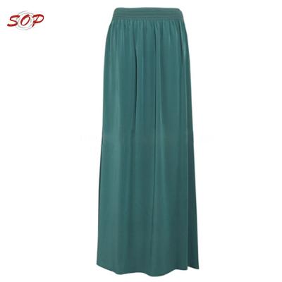 China Plus Size Long Chiffon Skirt Styles Pleated Skirt For Women for sale