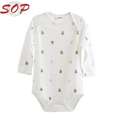 China Long Sleeve Toddler Girls Costumes Baby Clothing Long Sleeve Organic Cotton Baby Rompers For OEM for sale