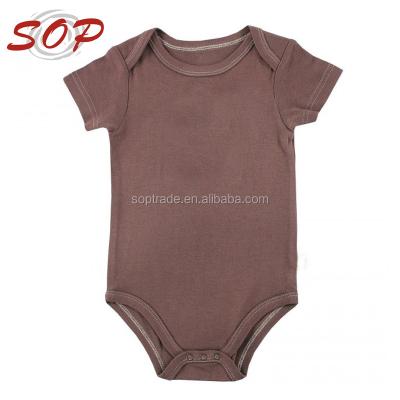 China High Quality Wholesale Bamboo Blank Baby Short Sleeve Clothing Baby Onesie for sale