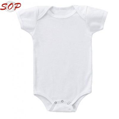 China Newborn Baby Short Sleeve Bamboo Clothes Baby Clothes White Baby Onesie Bamboo Plain Rompers Jumpsuit for sale