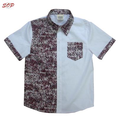 China New Design Anti-wrinkle Cheap Kids Cotton Model Clothes Print Blouse Boys Polo Shirts for sale