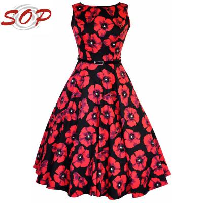 China sexy flower dress picture plus size ladies dresses with backless made in china for sale