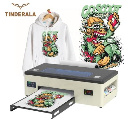 China Garment shops dtf A3 printer film printing machine T-shirt l1800 R1390 DX5 30cm roll to roll all in one and shaker oven for sale