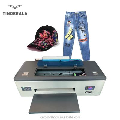 China Garment shops wholesale complete 2022 Fuser object shacker high speed 3040 12inch 300mm garment dtf printer with dx5 print head for sale