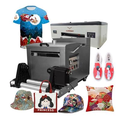 China garment shops all in one direct to pet a3 film dtf printer drucker desktop 30cm l1800 dx5 textile t-shirt printing machine for sale