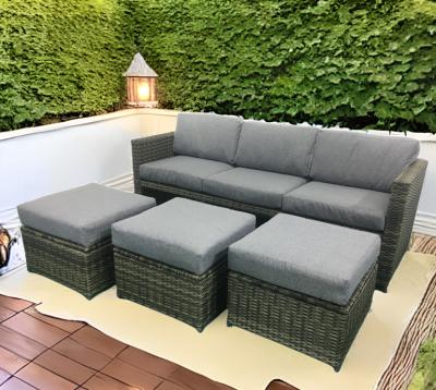 China Sofa Garden Furniture Space Saving Ottaman Modern Outdoor Wicker Storage Cabinet for sale