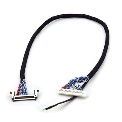 China Electronic lvds extension cable lvds cable 41way pin lcd jae fire 51 cable wire harness for sale