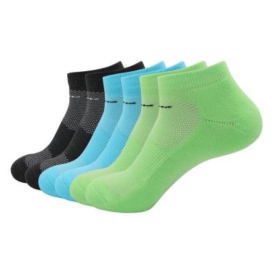 China Factory Custom Breathable Jacquard Terry Thickened Logo Jacquard Sports Ankle Sports Socks for sale