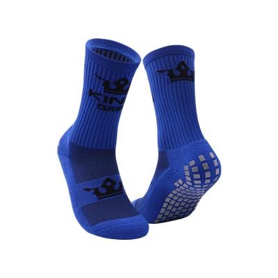 China High Quality Hot Selling Breathable Fashion Sports Men Running Anti Slip Tube Trampoline Socks, Soccer Football Sports Grab Socks For Men for sale