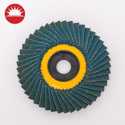 China Manufacturer High Efficiency 4 Inch Aluminum Oxide Flower Shaped Fin Abrasive Discs With Angle Grinder for sale