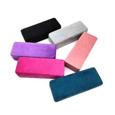 China Eco Friendly Multicolor Optical Reading Glasses Case Velvet Eyewear Packaging Boxes Stylish Case For Glasses for sale