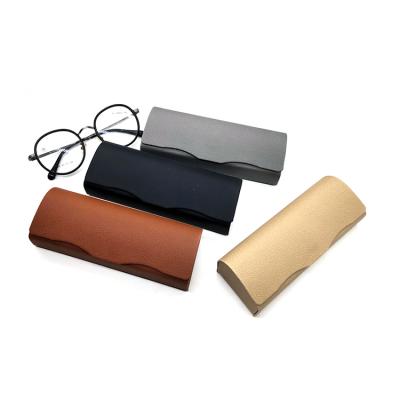 China Eco-Friendly Luxury Sunglasses Cases Customized Eyewear Case Green Handmade Glass PU Leather Case for sale