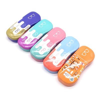 China Eco-Friendly Sunglasses Case Sunglasses Leather Box Children Kids Sunglasses Packaging Case for sale