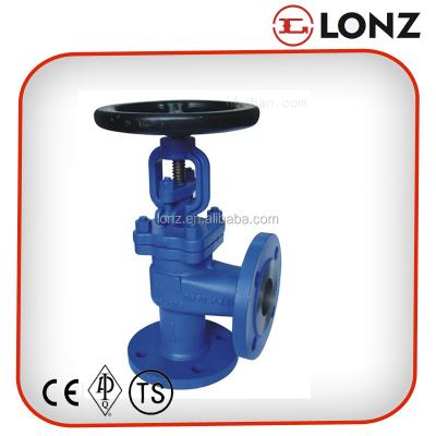 China General High Pressure Flanged Type Bellows Sealed DIN Angle Ball Valve for sale