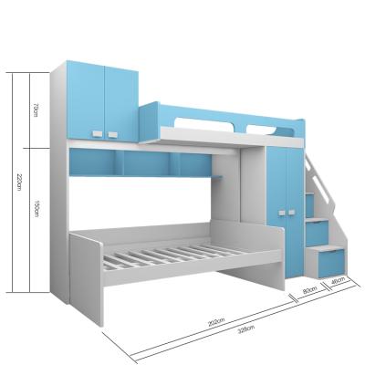 China Bed.kids bed.kids bunk furniture. Storage. Minimalist Design Bedroom Furniture Storage Wardrobe Ladder Cabinet Kids Double Cabin Bed for sale
