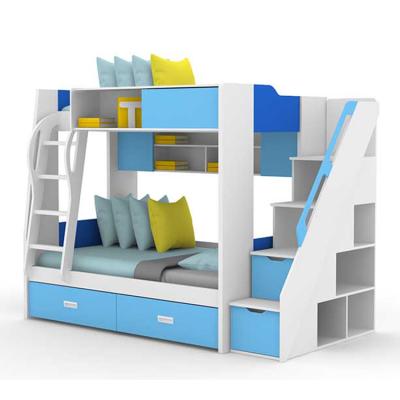 China Bed.kids bed.kids bunk furniture. Storage. New Design Furniture Kids Bunk Bed With Drawer Ladder Cabinet Style Single Bunk Bed for sale