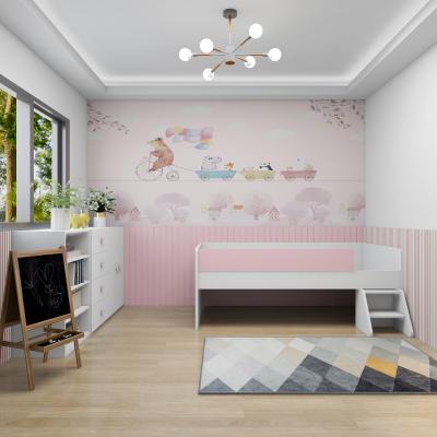 China Simple bed.kids bed .kids furniture. Wholesale Simple Home Furniture School Furniture Hot Selling Single Bedroom Children's Bed With Stairs for sale