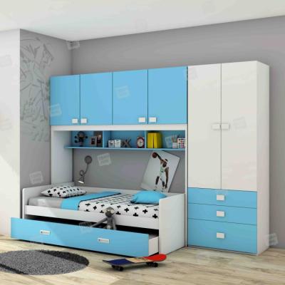 China Simple furniture from bed.kids bed.kids. Storage. Bedroom Furniture Children's Bed With Wardrobe Drawers Double Children's Single Bed for sale