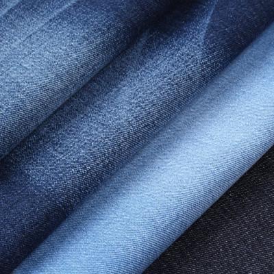 China Stocklot Shrink-Resistant Poly Cotton Raw Denim Fabric Made in Guangdong for sale