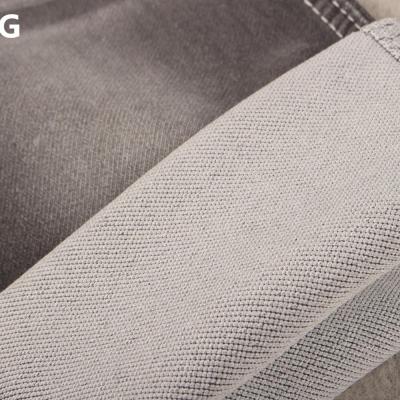 China Black 7.6OZ denim fabrics raw material waterproof faux knitted cotton polyester denim fabric for jeans for sale