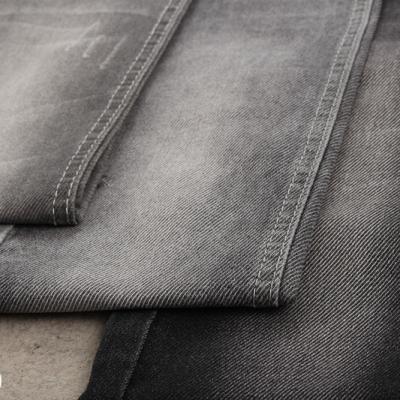 China Shrink-Resistant Black Color 9oz Special Weaving Jeans Fabric for sale