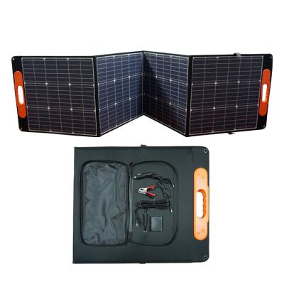 China Portable Foldable Monocrystalline Silicon Folder Solar Panel Charger Riding Solar Panel 18w 5V 3.5A 156.75mmx156.75mm for sale