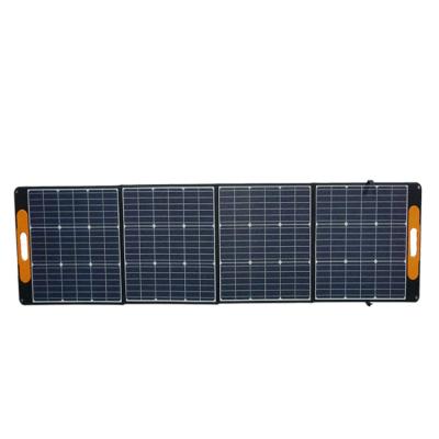 China Power Portable 200w Black 160w Folder Solar Panel For Home 156.75mmx156.75mm for sale