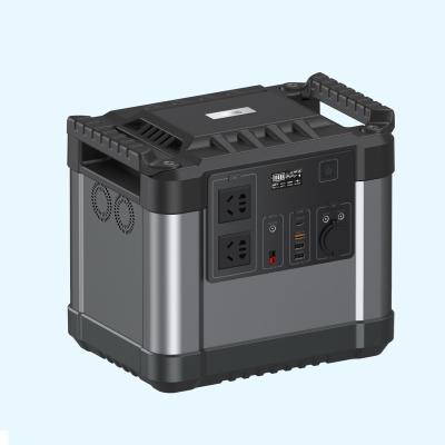 China Remote Control 1500W outdoor Power Station AC/DC Outputs US Europe Plugs Portable Mobile Camping Battery Solar Generator for sale