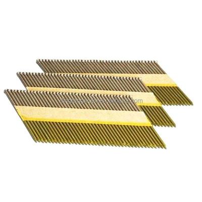 China Flat ISO Certified Ring Shank Diamond Point Paper Annular Soft Strip Flute Framing Nails for sale