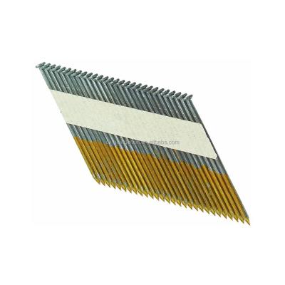 China Excellent Quality Flat Ring Flute Diamond Point Paper Strip Framing Steel Nails for sale